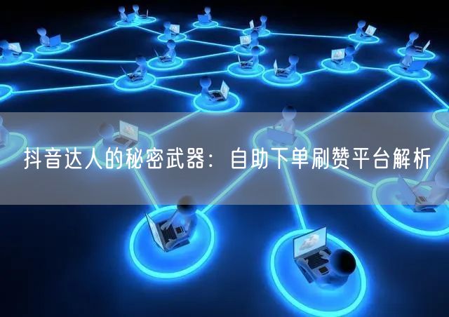 抖音达人的秘密武器:自助下单刷赞平台解析