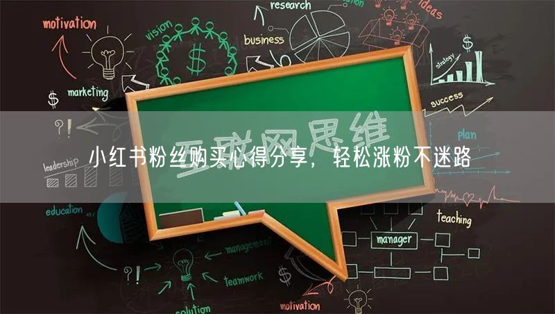 小红书粉丝购买心得分享,轻松涨粉不迷路