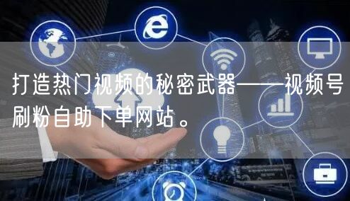 打造热门视频的秘密武器——视频号刷粉自助下单网站。