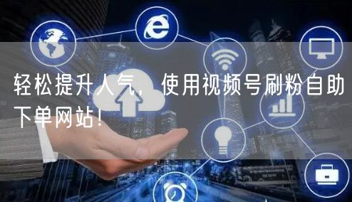 轻松提升人气，使用视频号刷粉自助下单网站！