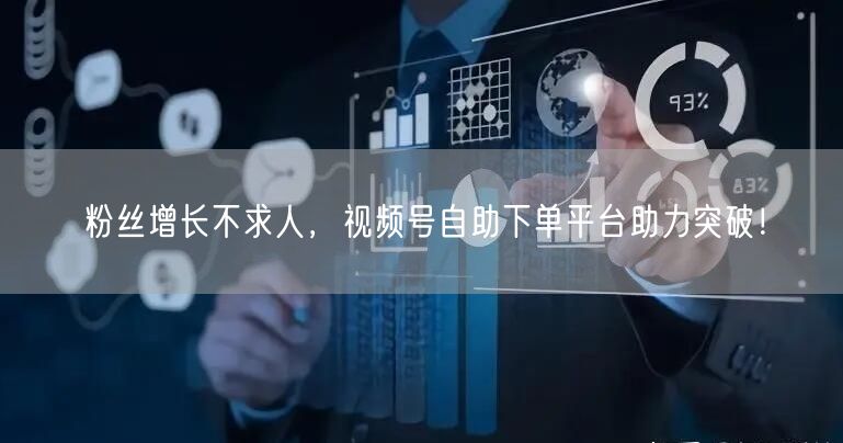 粉丝增长不求人，视频号自助下单平台助力突破！