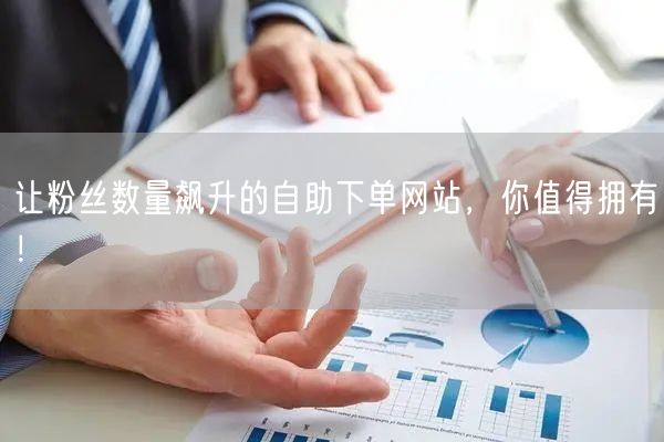让粉丝数量飙升的自助下单网站，你值得拥有！