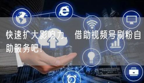 快速扩大影响力，借助视频号刷粉自助服务吧！
