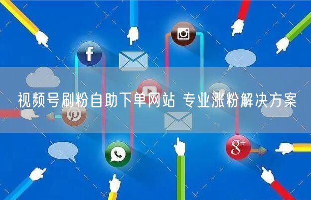 视频号刷粉自助下单网站 专业涨粉解决方案